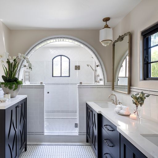 Residential Traditional/ Transitional - Bathroom​, Bronze, Julie Mifsud​, Julie Mifsud Design​, Cynthia Campanile​, IP – AT&S​