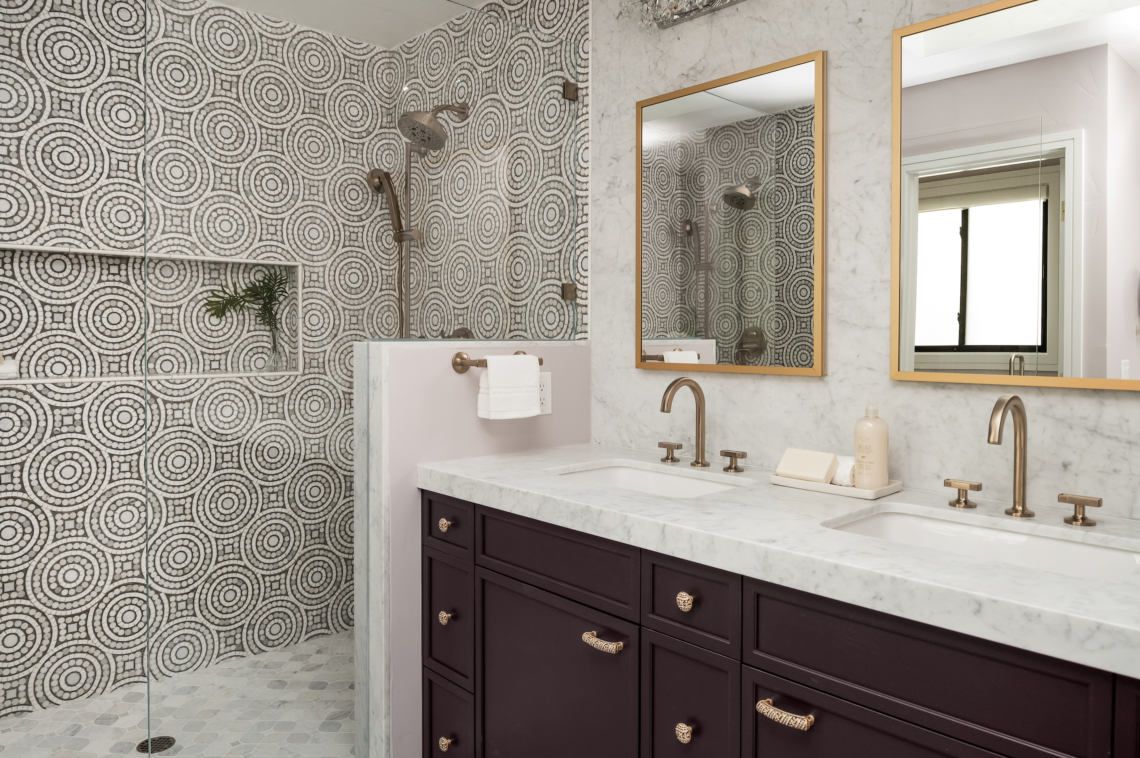 Residential Traditional/ Transitional - Bathroom​, Bronze, Julie Cavanaugh, Design Matters​