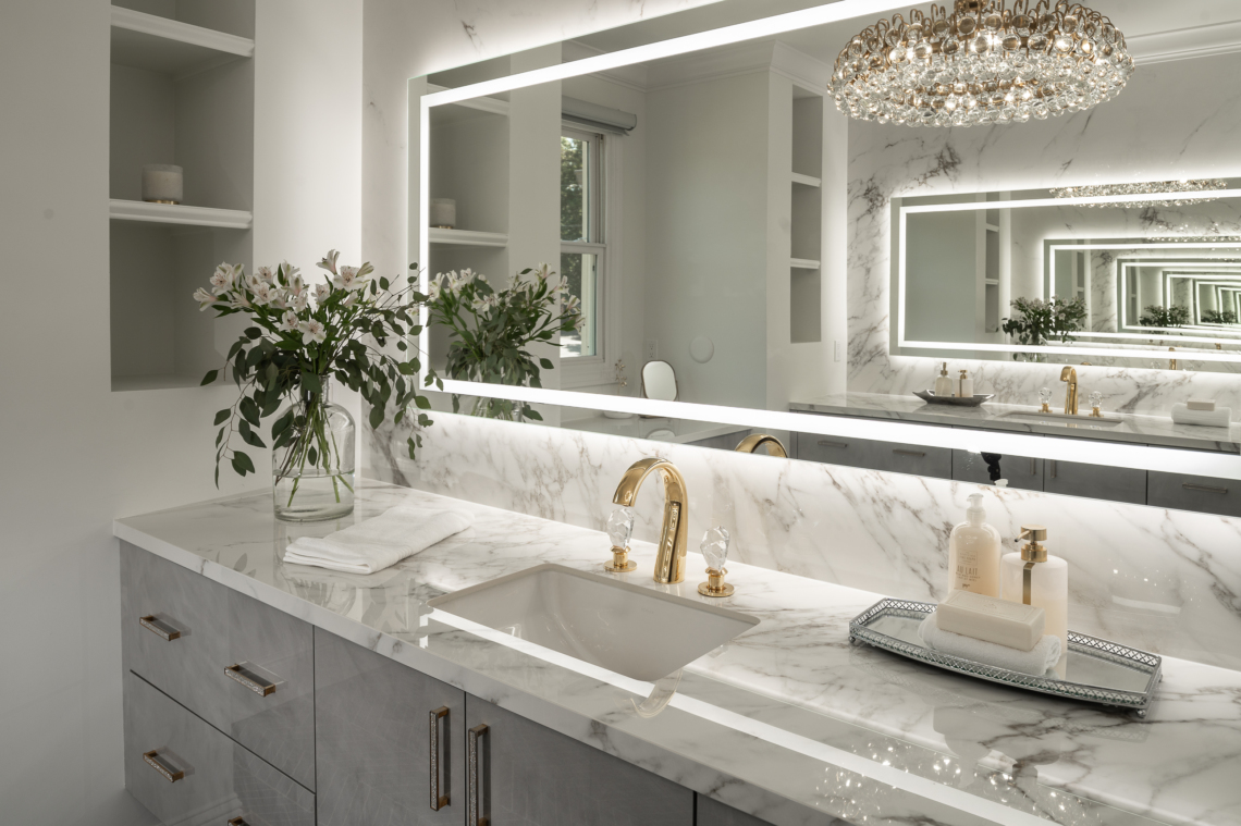 Residential Modern/ Contemporary – Bathroom, Gold, Julie Cavanaugh​, Design Matters